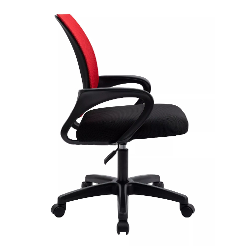 Кресло офисное, компьютерное TRON А1 сетка Standard, хром, красный-черный