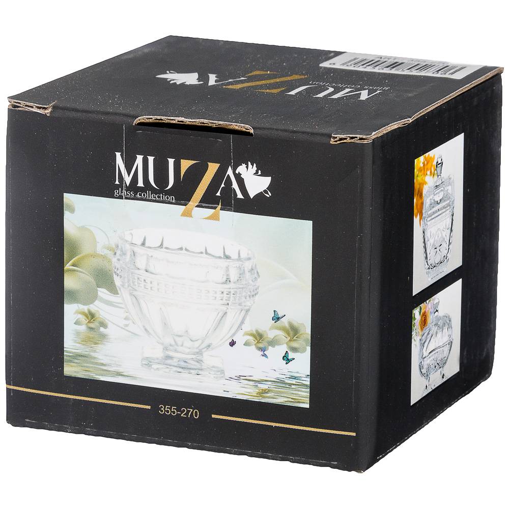 СОЛОНКА 25 МЛ. 6*6 СМ. ВЫСОТА=5.5 СМ. КОЛЛЕКЦИЯ, MUZA,  КОР=96ШТ.