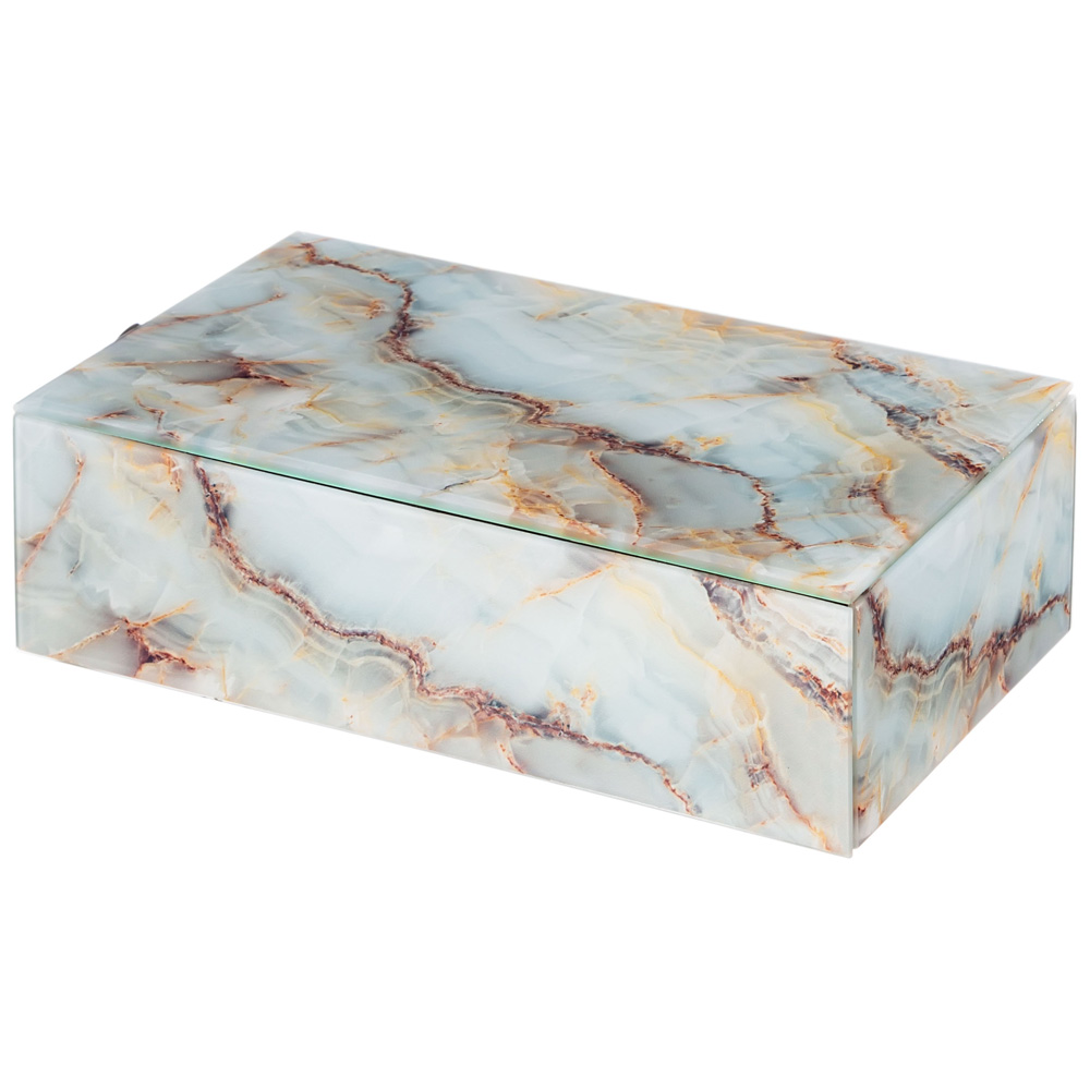 НАБОР ШКАТУЛОК ИЗ 2-Х ШТ КОЛЛЕКЦИЯ, МРАМОР, 21*12**6, 5 СМ / 23*15*8, 5 СМ