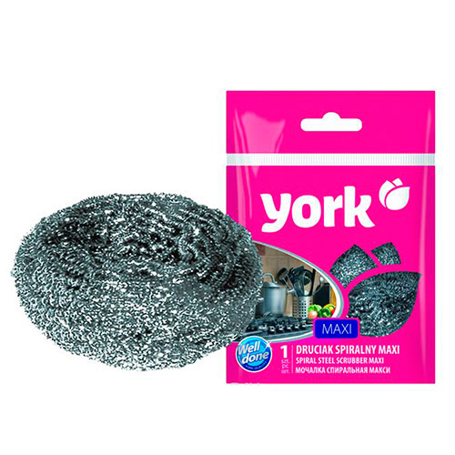 Губка для посуды металл МАКСИ YORK, 1/100