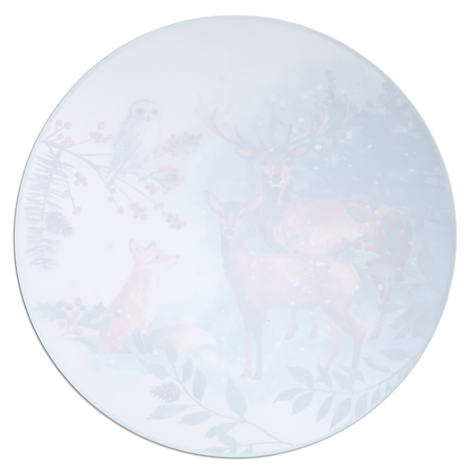 НАБОР ПОДСТАНОВОЧНЫХ САЛФЕТОК, ЗИМНЯЯ СКАЗКА, ИЗ 4 ШТ., ДИАМЕТР=38 СМ