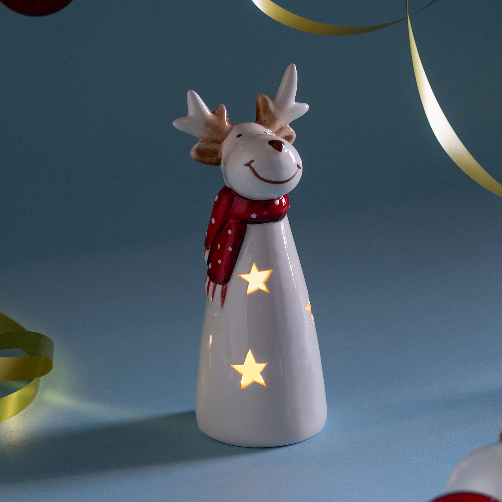 СТАТУЭТКА, ОЛЕНЬ, С LED-ПОДСВЕТКОЙ 7Х6, 2Х16, 2 СМ