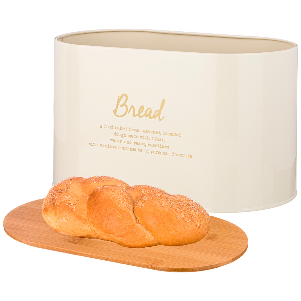 ХЛЕБНИЦА 2 В1 AGNESS, АРКТИК, 34*18*20 СМ ЦВЕТ: БЕЖЕВЫЙ