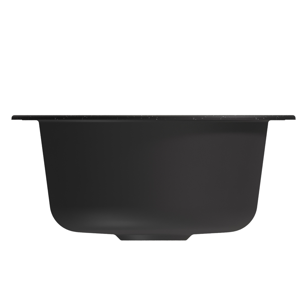Мойкa ML-GM13 круглая, черная, 308, 495мм, глуб. чаши 200 NEW