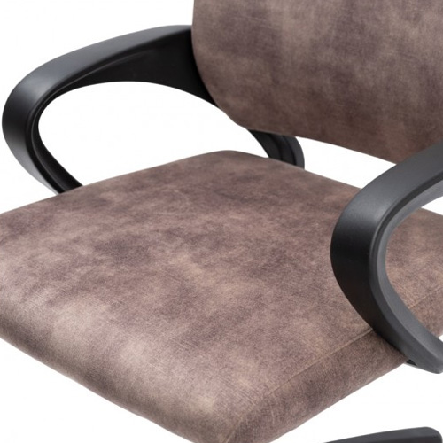 Кресло офисное, компьютерное TRON A2 велюр Standard, хром, темно-бежевый