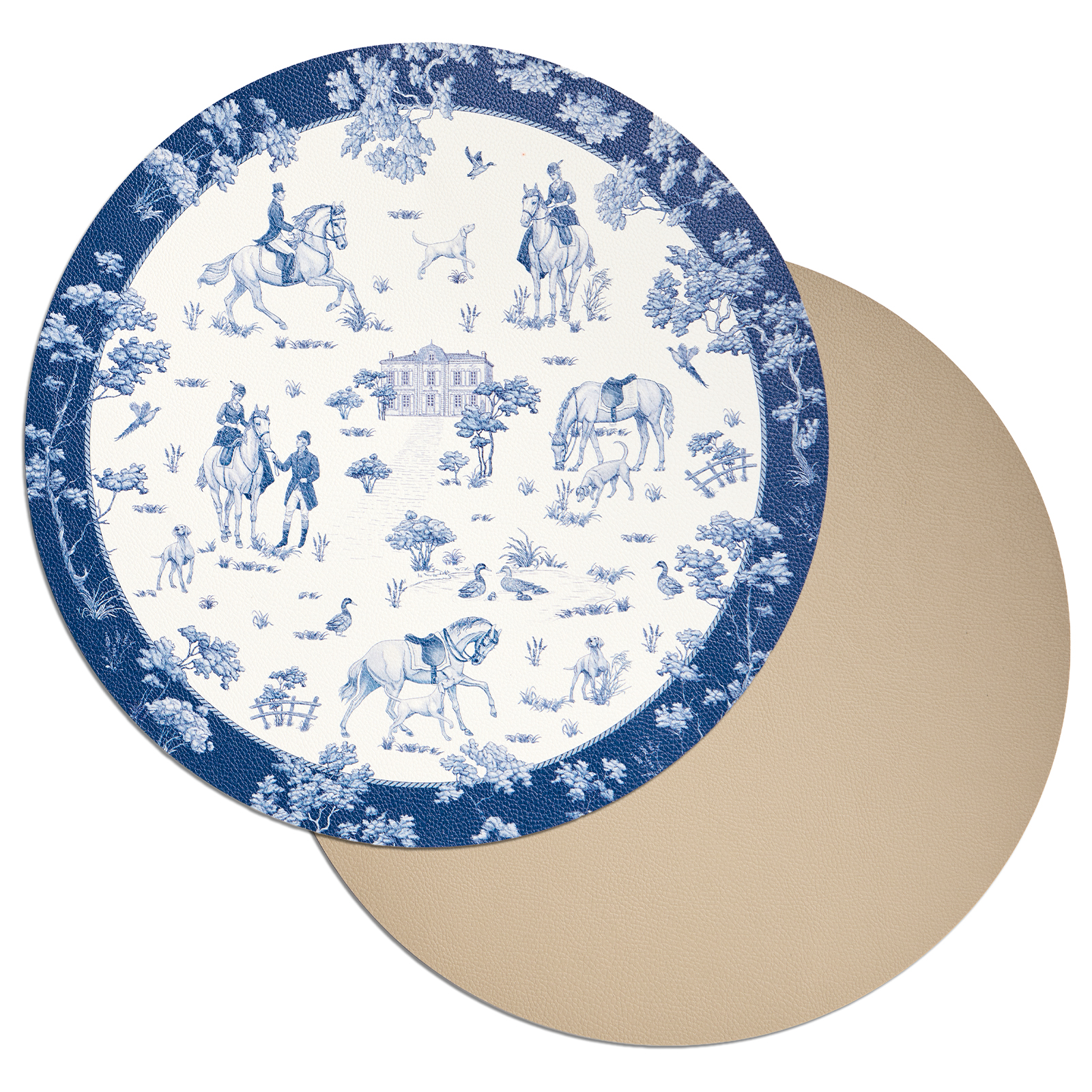 НАБОР ПОДСТАНОВОЧНЫХ САЛФЕТОК, DE JOUY, ИЗ 2 ШТ., ДИАМЕТР=38 СМ