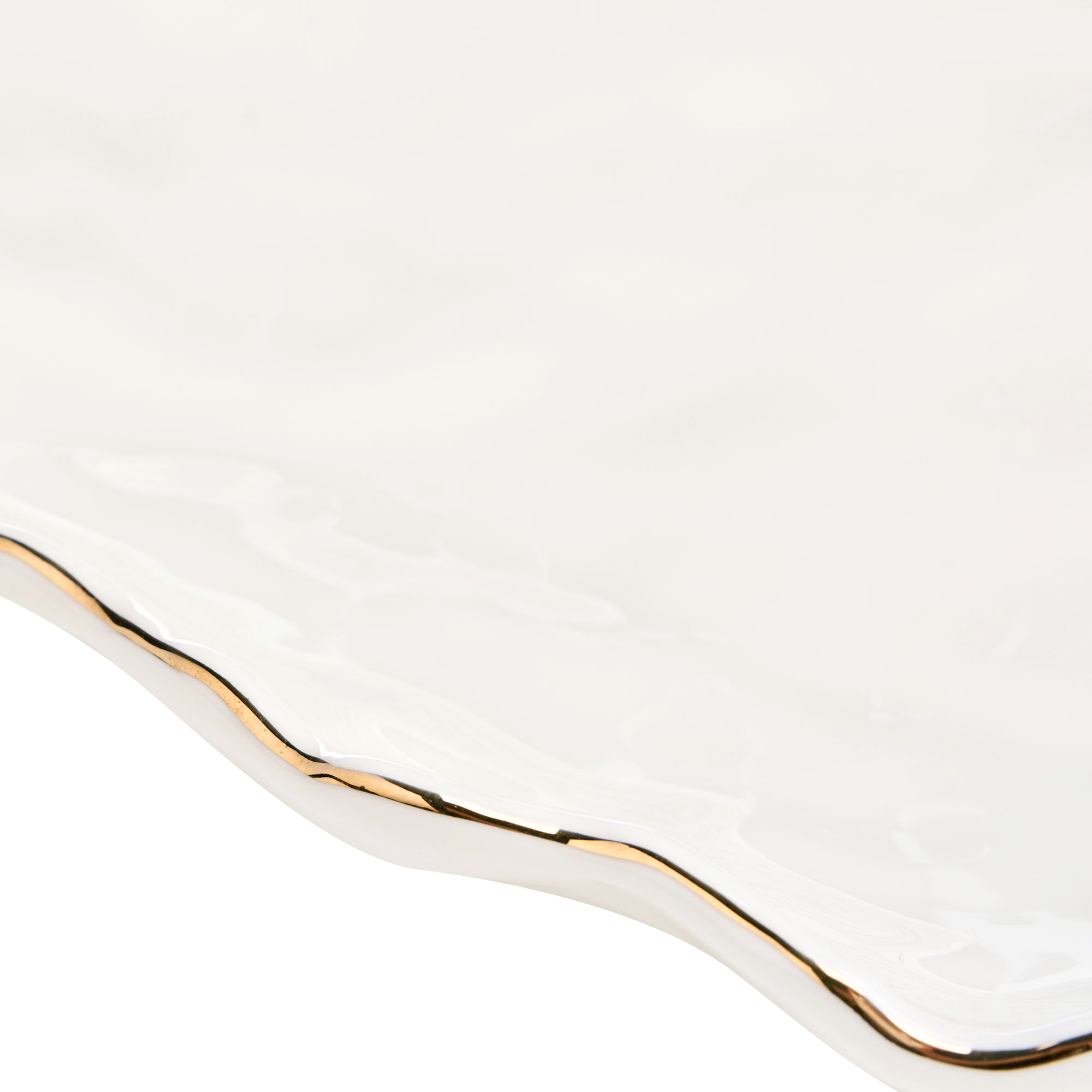 БЛЮДО ОВАЛЬНОЕ LEFARD, CHARM, 35, 5*24*3 СМ, С ЗОЛОТОЙ ЛИНИЕЙ