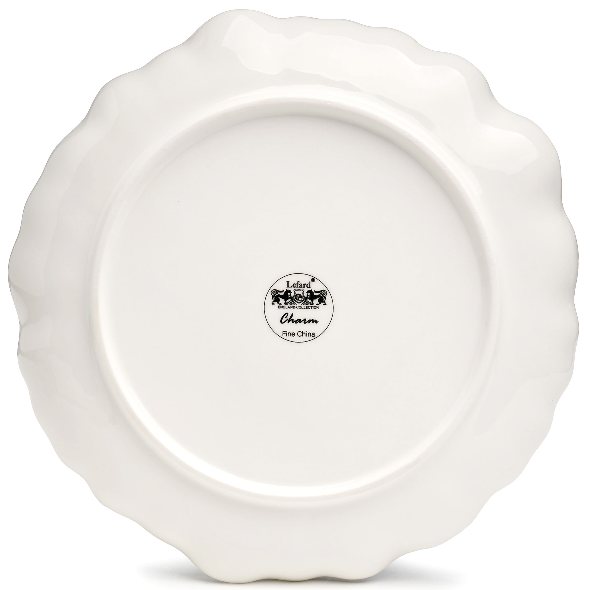 НАБОР ТАРЕЛОК ЗАКУСОЧНЫХ LEFARD, CHARM, 2 ШТ. 20*3 СМ, С ЗОЛОТОЙ ЛИНИЕЙ