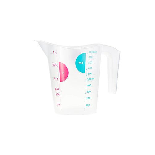 Кувшин 1,0л мерный прозрачный, 1/21