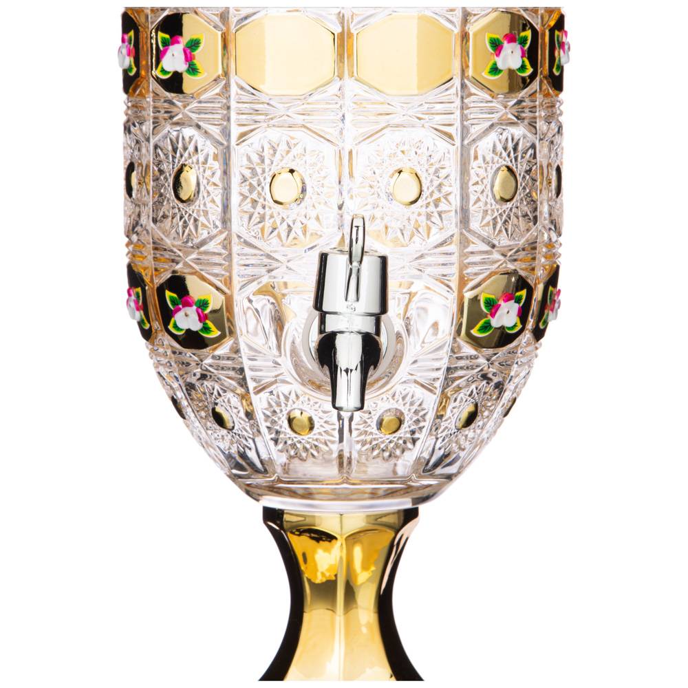 ДИСПЕНСЕР ДЛЯ НАПИТКОВ, ЛИМОНАДНИЦА LEFARD GOLD GLASS, 2, 6 Л. 16*16 СМ. ВЫСОТА=44, 5 СМ., КОР=2ШТ.