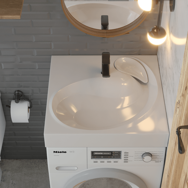 Раковина над стиральной машиной, Buta, 60*60 ш*г, с кронштейнами, Madera