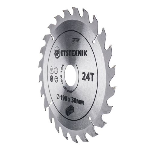 Диск пильный по дереву SPETSTEXNIK 190х30х24Т, 1/25/50