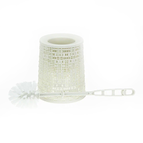 Ерш для туалета Бязь, белый ротанг, 1/12