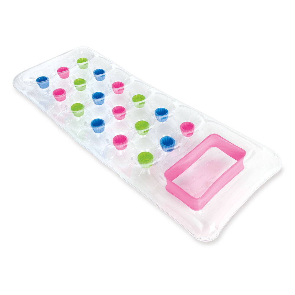 INTEX Матрас для плавания с подстаканниками, 188х71см, 2 цвета, 59894NP