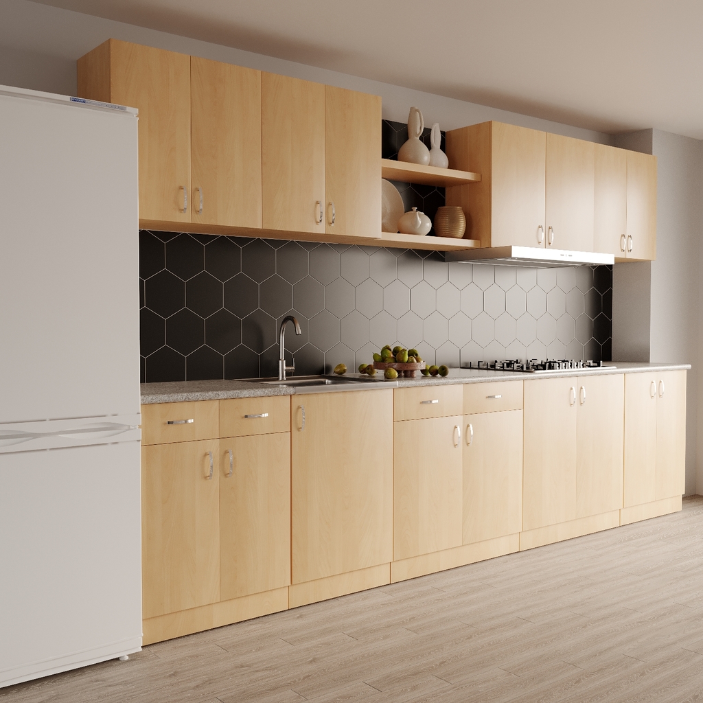 Тумба 80 ЛДСП бук, ОТДЕЛЬНО ПРИОБРЕТАЕТСЯ МОЙКА