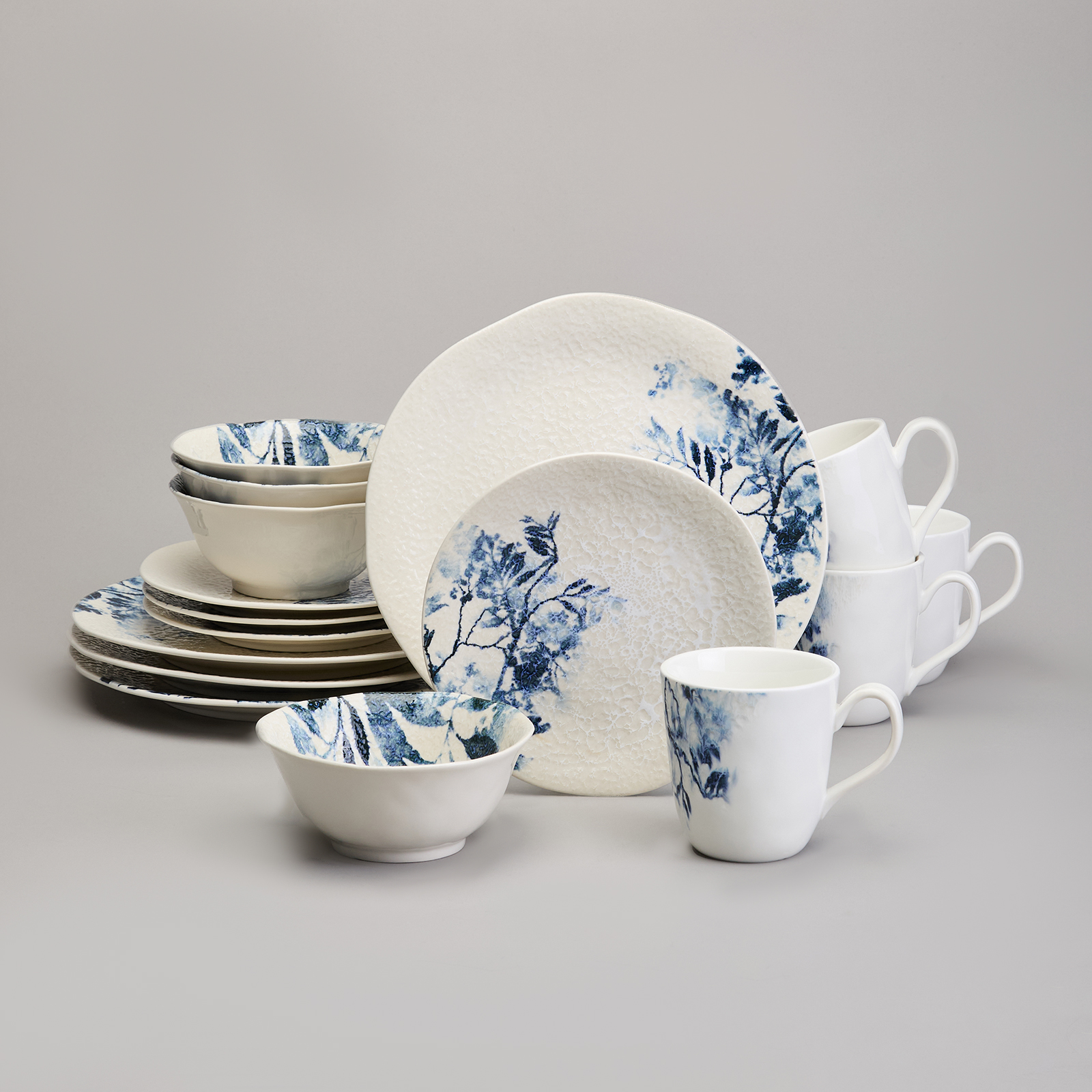 НАБОР ОБЕДЕННЫЙ LEFARD, FOREST TALE, BLUE 4 ПЕР. 16 ПР., КОР=1ШТ.