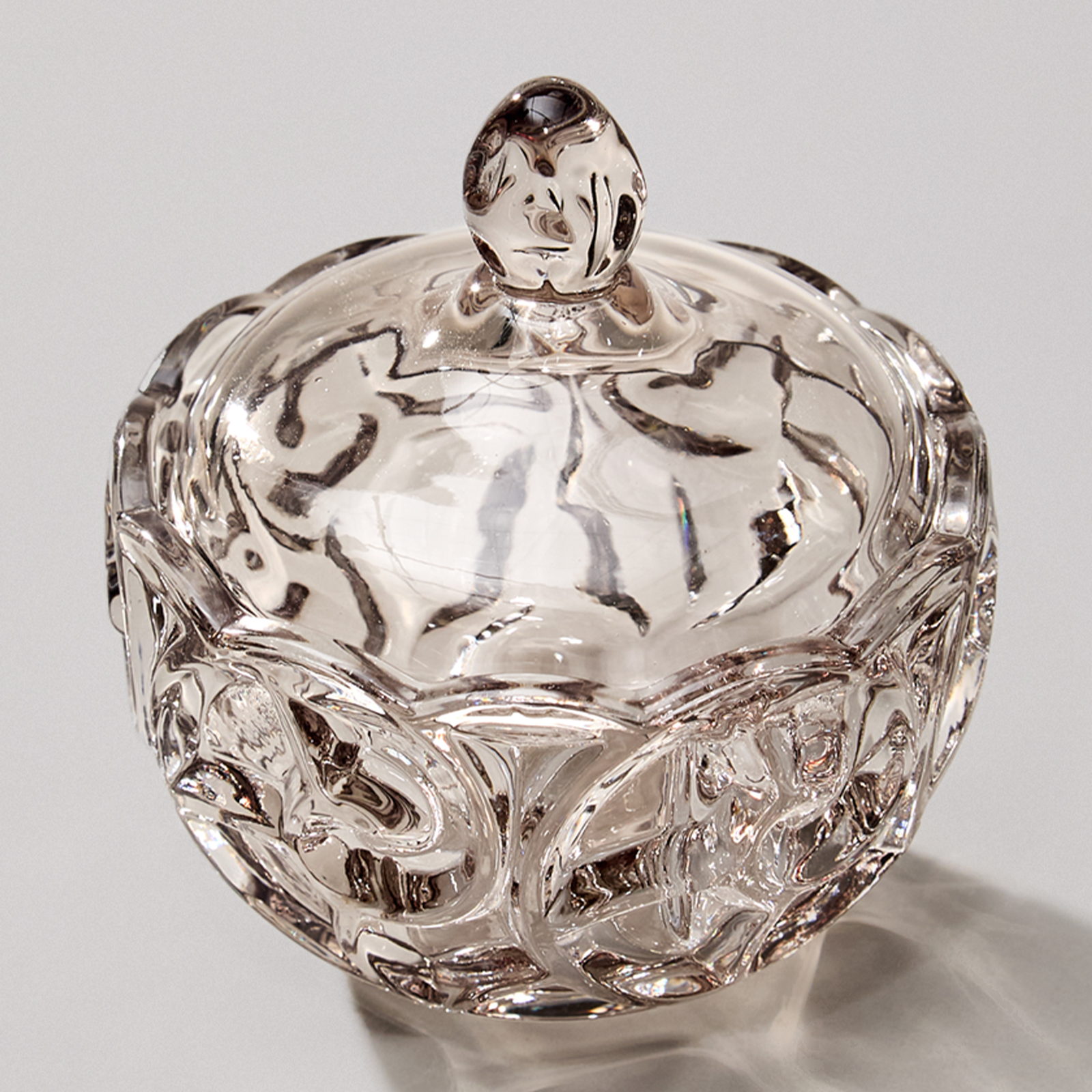 БЛЮДО С КРЫШКОЙ, ELEGIA, SMOKY 12Х12 СМ