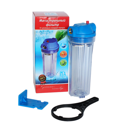 Фильтр магистральный колба прозрачн. ITA-10-1/2 с ребрами жесткости, 1/12