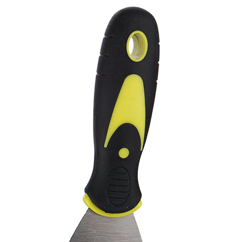 Шпатель строительный фасадный 75 мм, прорезиненная ручка, 1/12/240