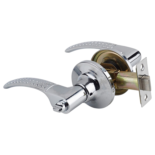 Ручка защелка дверная фиксатор WC GROX ЗВ6-TR-02 CP, хром 1/30