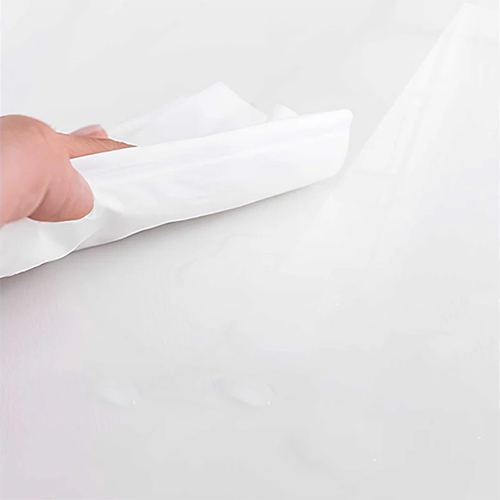 Скатерть гибкое стекло Dekorelle 120*80 см, белая, 0.8 мм