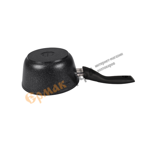 Ковш 1,5л с носиком, со съемной ручкой, стекл. крышка АП KUKMARA, темный мрамор, 1/3