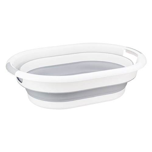 Таз складной 17.5 л IDEA ФЛЕКС М 2503 овальный, смоки