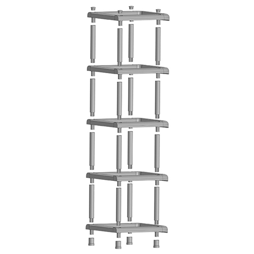Стойка в прихожую IDEA МАЛАЯ М 2708, 5 секций, графитовая