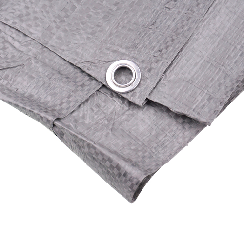 Тент строительный полипропилен Миротент, 3м*4м, синий/зеленый, 75г/м2, шаг люверса 100см, 1/1