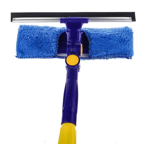Окномойка телескопическая ручка 120см, резинка 25см, насадка микрофибра, 1/72