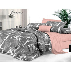 Комплект постельного белья Sateen De Luxe, Евро, знаток