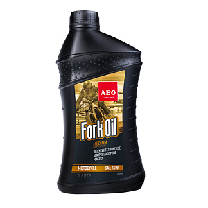 Масло 4-х тактное AEG ForkOil 10W, 1 л, 33623, амортизаторное