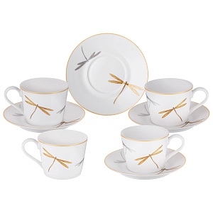 ЧАЙНЫЙ НАБОР LEFARD “ELEGANCE, НА 4 ПЕР. 8 ПР. 220 МЛ, КОР=10НАБ.