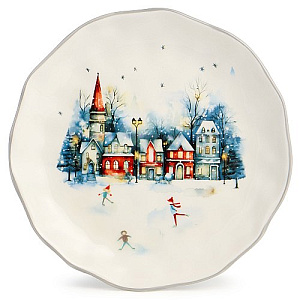ТАРЕЛКА ЗАКУСОЧНАЯ AGNESS, С НОВЫМ ГОДОМ!, 23*3, 5 СМ