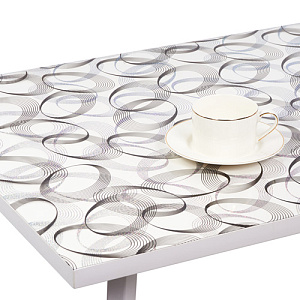 Силиконовое покрытие Dekorelle 243-S, 0.8x20 м, серебро/прозр. фон