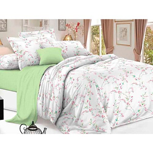 Комплект постельного белья Sateen De Luxe Евро, ксения