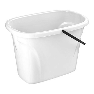 Ведро 8 л Homver Good 223200529/01, прямоугольное, белое