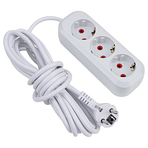 Удлинитель 3 розетки 5м, с/з, MOK3 1/40