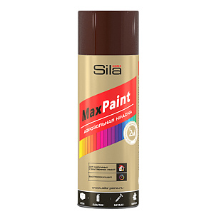 Эмаль аэрозольная коричневый RAL8028 520мл Sila Home Max Paint, 1/12