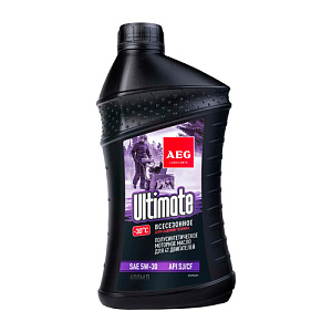 Масло 4-х тактное AEG Ultimate SAE 5W-30 API SJ/CF п/с. 0,6 л