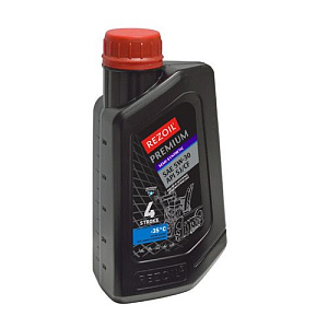 Масло REZOIL PREMIUM 4-тактное, полусинтетическое, до -40°С SAE 5W-30 API SJ/CF 0, 6 л