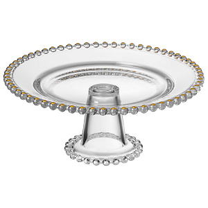 БЛЮДО СЕРВИРОВОЧНОЕ, GOLDEN CHARM, НА НОЖКЕ, 20*8 СМ