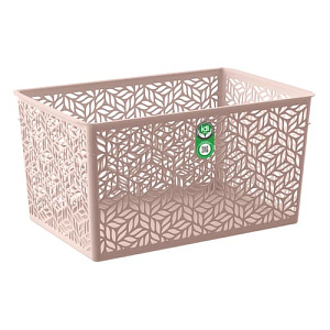 Корзинка универсальная 6.7 л Homver Linden 221313427/06, 290х190х150 мм, бежевая