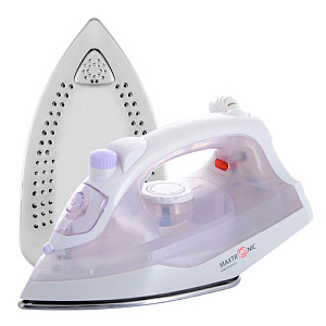 Утюг MAXTRONIC MAX-192, 1600 Вт, сиреневый+белый