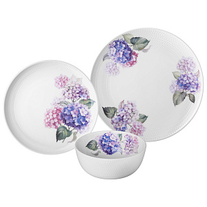 НАБОР ПОСУДЫ ОБЕДЕННЫЙ LEFARD, HORTENSIA, НА 4 ПЕР. 12 ПР., КОР=2НАБ.