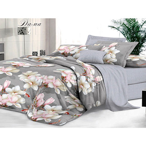 Комплект постельного белья Sateen De Luxe Евро, дама