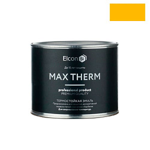 Эмаль термостойкая +700C Elcon золото 0,4кг, 1/24
