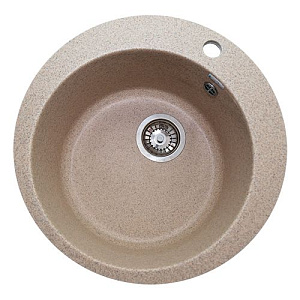 Мойка каменная GranAlliance G-11 Ø 49,5, песок, 1/1