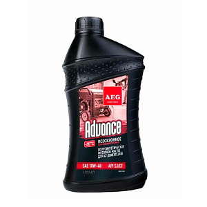Масло 4-х тактное AEG Advance SAE 10W40 API SJ/CF п/с. 0,6 л, 33291