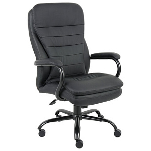 Кресло офисное BRABIX PREMIUM, Heavy Duty HD-001,  усиленное, НАГРУЗКА до 200 кг, экокожа, 531015